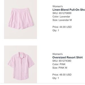 Abercrombie & fitche set